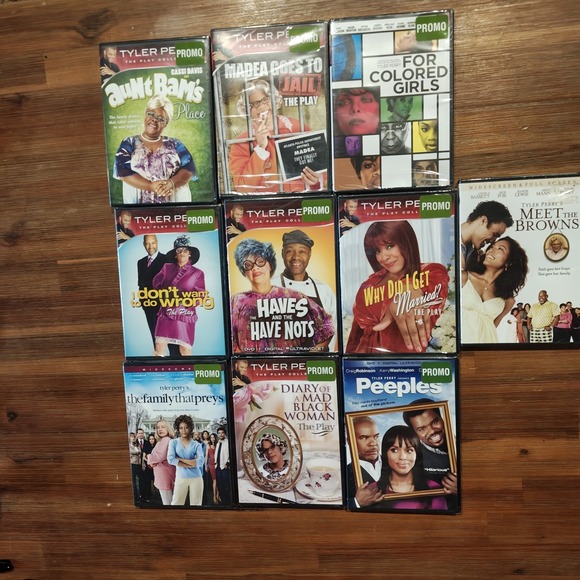 Other - Lot of 10 Factory Sealed Tyler Perry Promo DVDs Madea Jail Play Peeples Browns